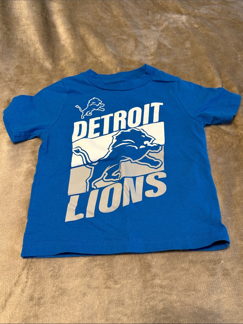 NFL Youth Royal Blue Detroit Lions Graphic Tee 2T